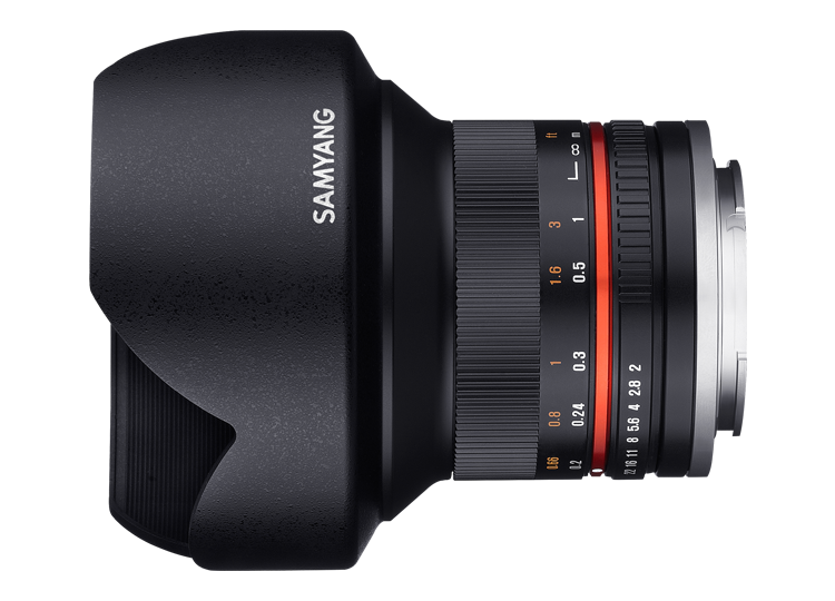 Samyang 1220502101 12 mm F2.0 Manual Focus Lens for Canon M Black 