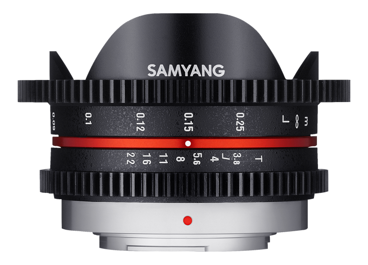 SAMYANG 14007,5T3.8M T3.8 Cine UMC Fish-Eye Objektiv für Anschluss MFT 7,5mm 