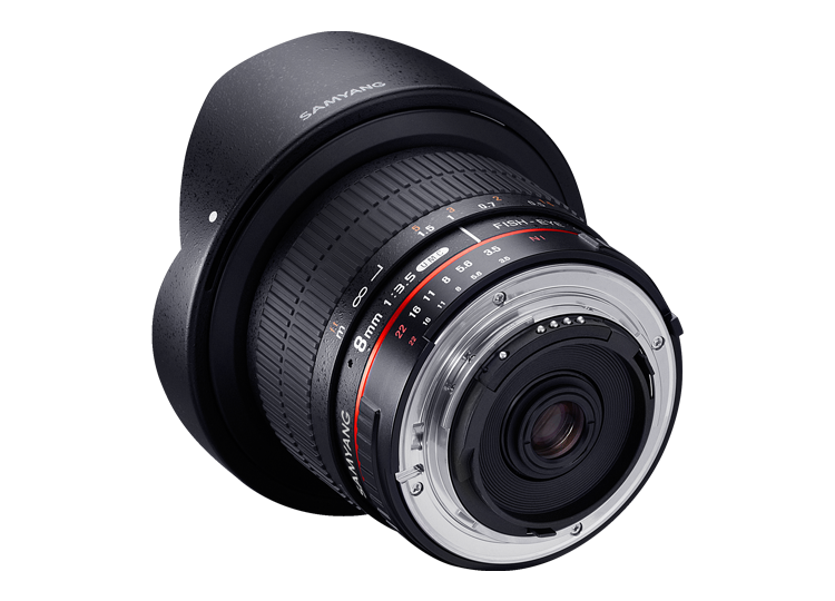 SAMYANG 14008T3.1SX 8 mm T3.1 Cine UMC Fish-Eye II Objektiv für Anschluss Samsung NX schwarz 