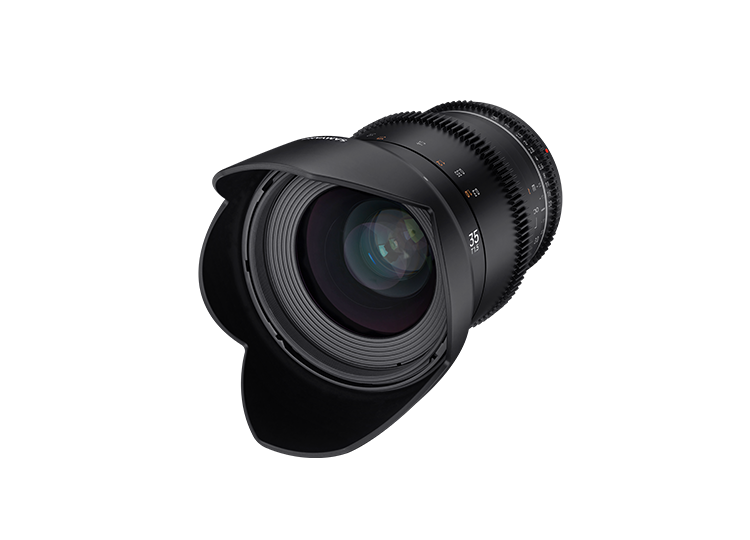 Samyang MF 35 mm T1,5 VDSLR MK2 Canon M Corona Dentada Follow Focus 35 mm de Distancia Focal Fija Objetivo de Gran Angular T1,5 para Canon M Mount 8 K Formato Completo y resolución APS-C 